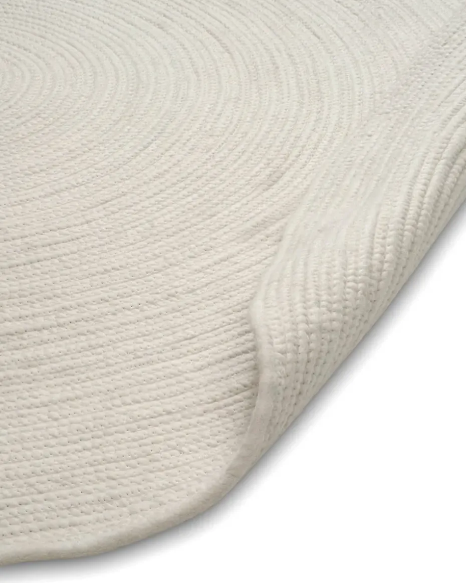 Alfombra de lana Merino redonda Ø200 cm, blanco