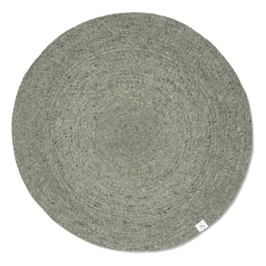 Alfombra de lana Merino redonda Ø200 cm, Green