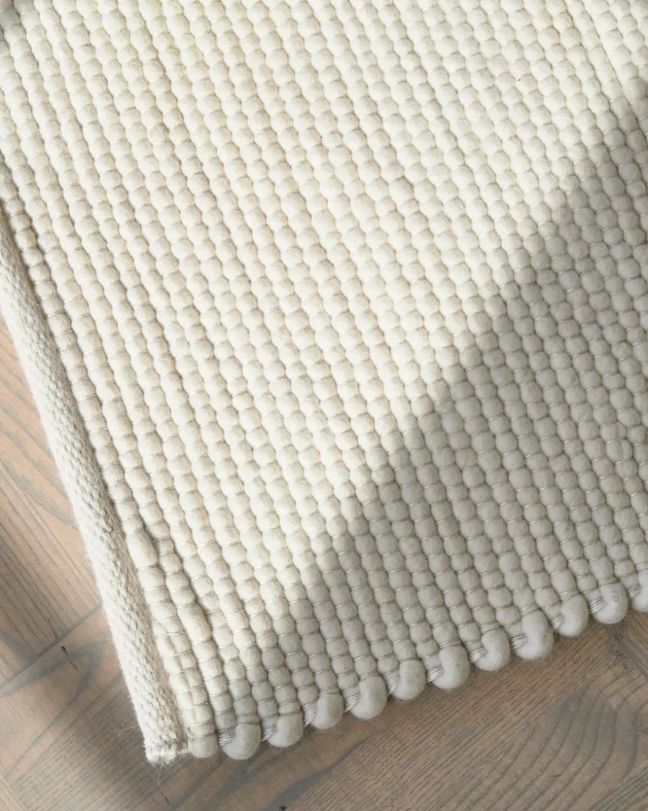 Alfombra de lana Merino 170x230 cm, blanco