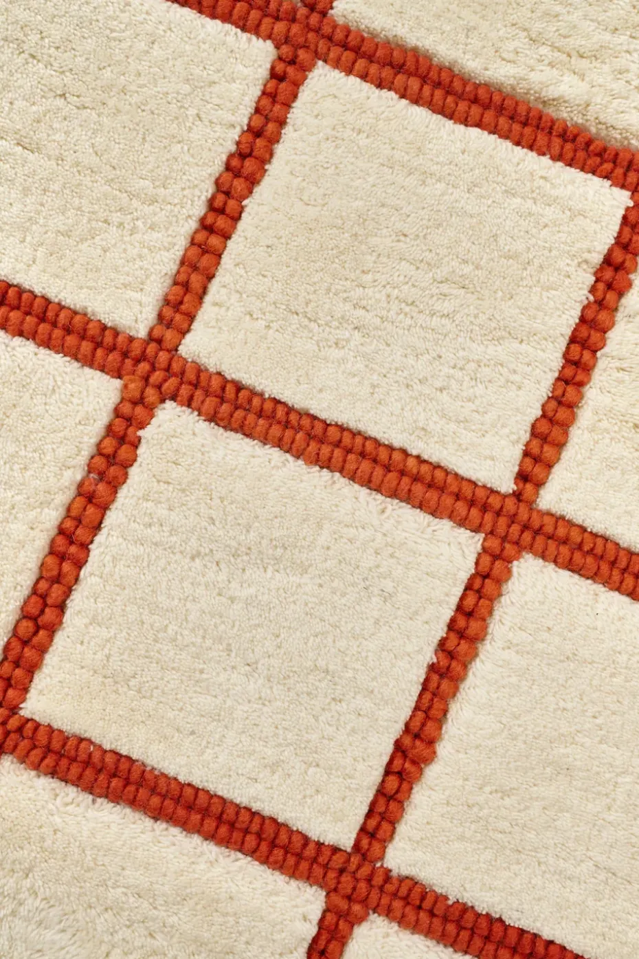 Alfombra de lana Pasture blanco natural/óxido, 170x240 cm