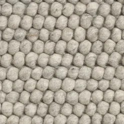 Alfombra de lana Peas 80 x 140 cm, Soft grey