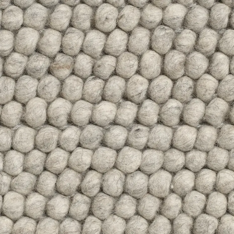 Alfombra de lana Peas 170 x 240 cm, Soft grey