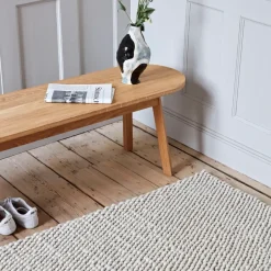 Alfombra de lana Peas 170 x 240 cm, Soft grey