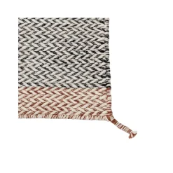 Alfombra de lana Ply 170x240 cm, negro-blanco
