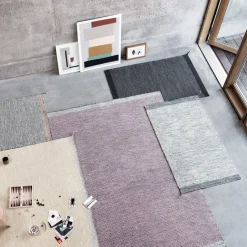 Alfombra de lana Ply 170x240 cm, negro-blanco