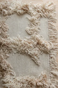 Alfombra de lana Rio 250x350 cm, Beige