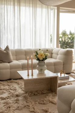 Alfombra de lana Rio 250x350 cm, Beige
