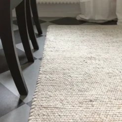 Alfombra de pasillo Merino, Beige natural, 80x150 cm