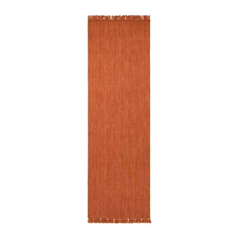 Alfombra de pasillo Nanda, Rust Melange, 80x250 cm