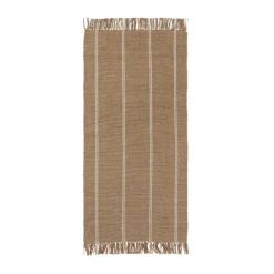 Alfombra de pasillo Yuki, White-natural, 70x140 cm