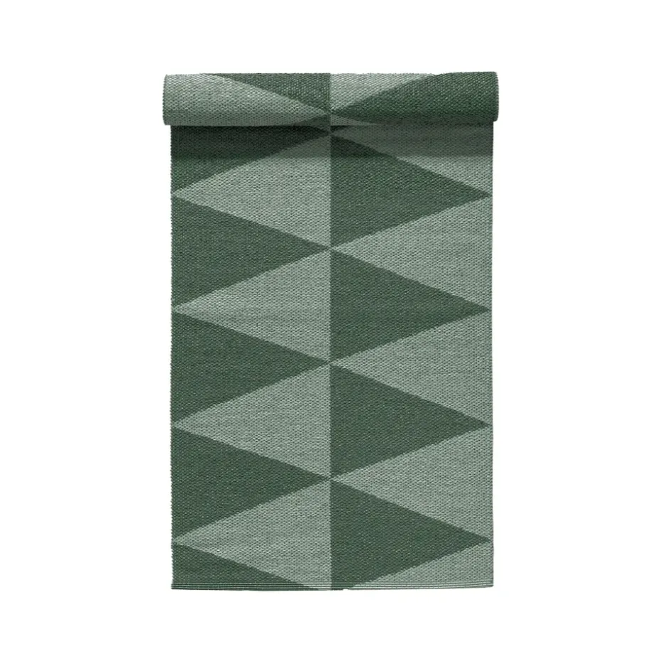 Alfombra de plástico Rime verde, 70x250cm