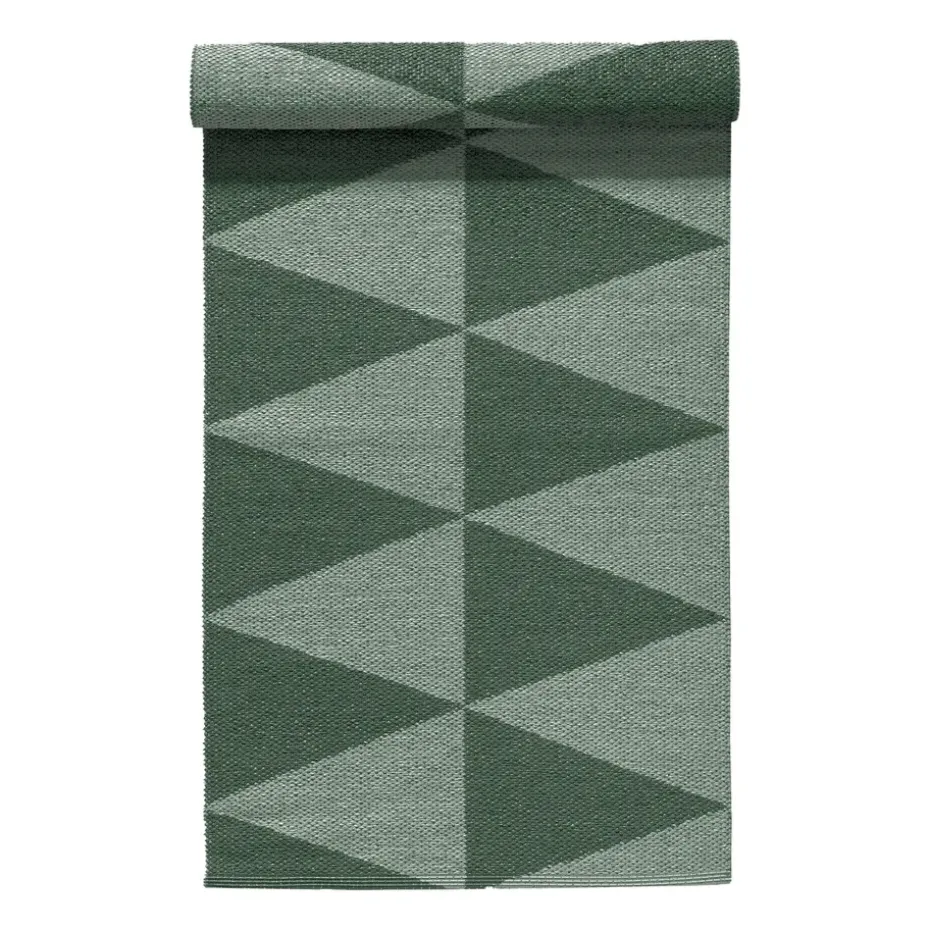 Alfombra de plástico Rime verde, 70x250cm