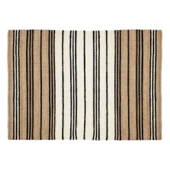 Alfombra de yute a rayas Elin, 160x230 cm