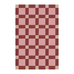 Alfombra de yute Evelina Kroon 180x270 cm, Plum punsch