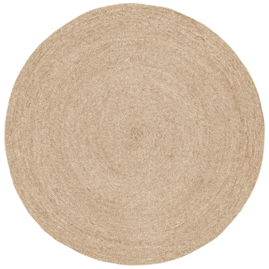 Alfombra Ella Ø125 cm, blanco-natural