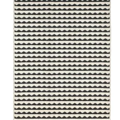 Alfombra Gittan, grande negro, 150 x 200 cm