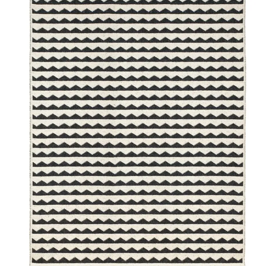 Alfombra Gittan, grande negro, 150 x 200 cm