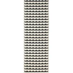 Alfombra Gittan, negro, 70 x 300 cm