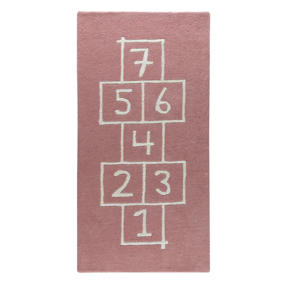 Alfombra infantil Hopscotch, rosa