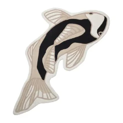 Alfombra Koi 97x130 cm, Black-beige