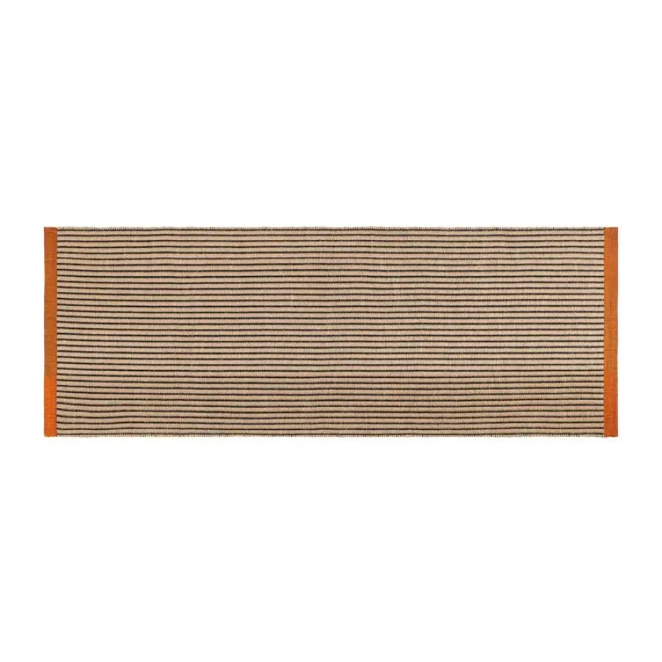 Alfombra Line, Negro 70x250 cm