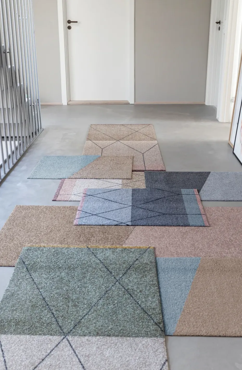 Alfombra Linea allround, Dark grey