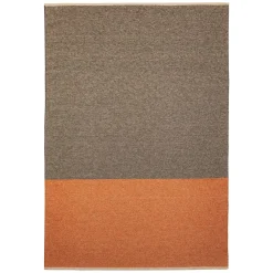 Alfombra Moor mud (negro-terracota), 170x300 cm