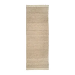Alfombra pasillera Pure , Beige natural, 80x250 cm