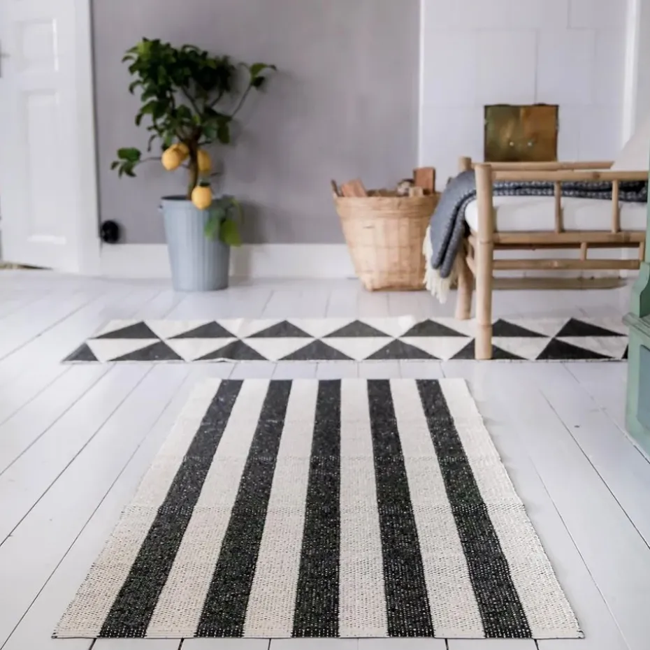 Alfombra plástico Rime, negro, 70 x 250 cm
