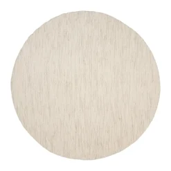 Alfombra redonda Asko, Offwhite, Ø240 cm