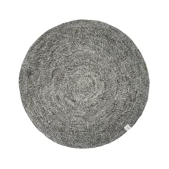 Alfombra redonda Merino, Granit, 200 cm
