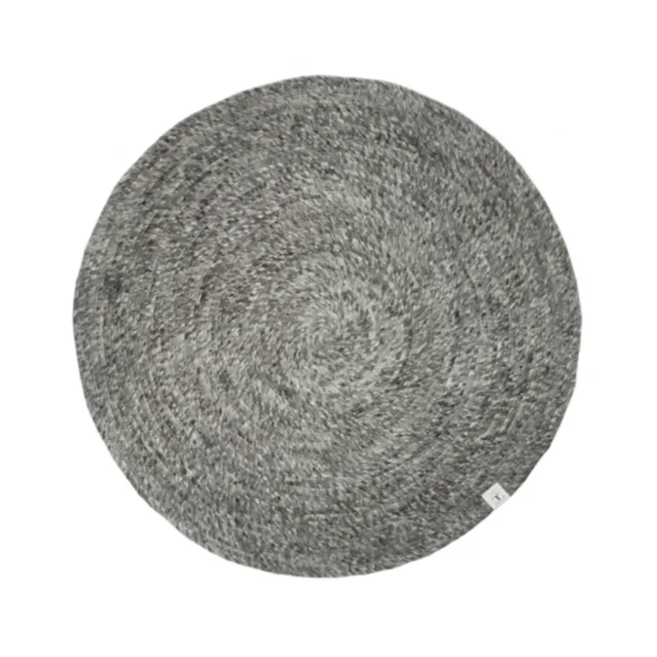 Alfombra redonda Merino, Granit, 200 cm
