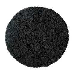 Alfombra redonda Rasta Ø120 cm, Negro