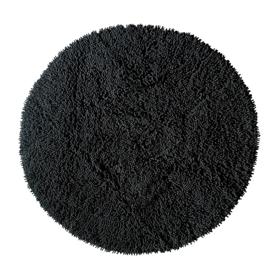 Alfombra redonda Rasta Ø120 cm, Negro