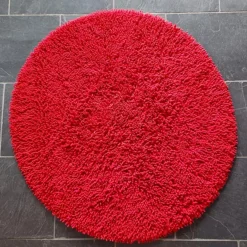 Alfombra redonda Rasta Ø120 cm, Rojo