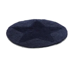 Alfombra redonda Star, azul marino