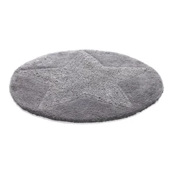 Alfombra redonda Star, gris grafito
