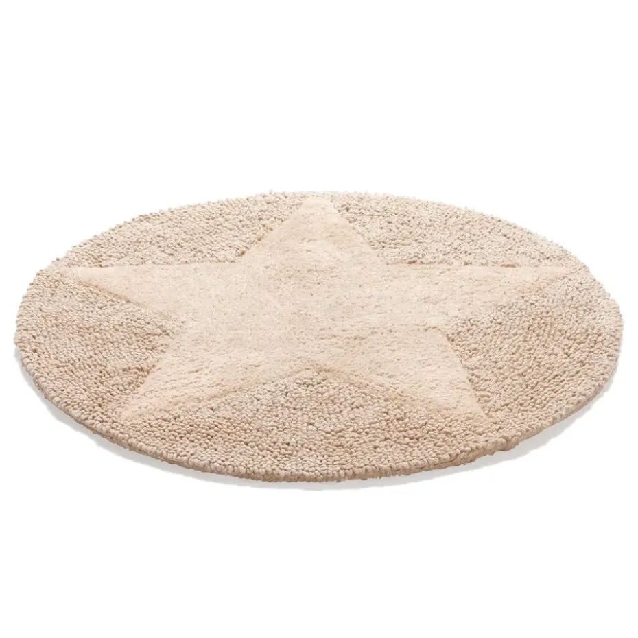 Alfombra redonda Star, natural