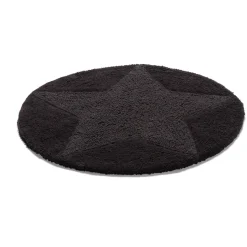 Alfombra redonda Star, negro
