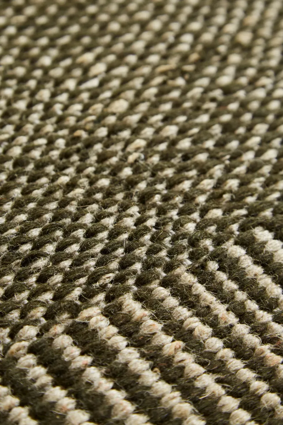 Alfombra Rombo verde musgo, 90x140 cm