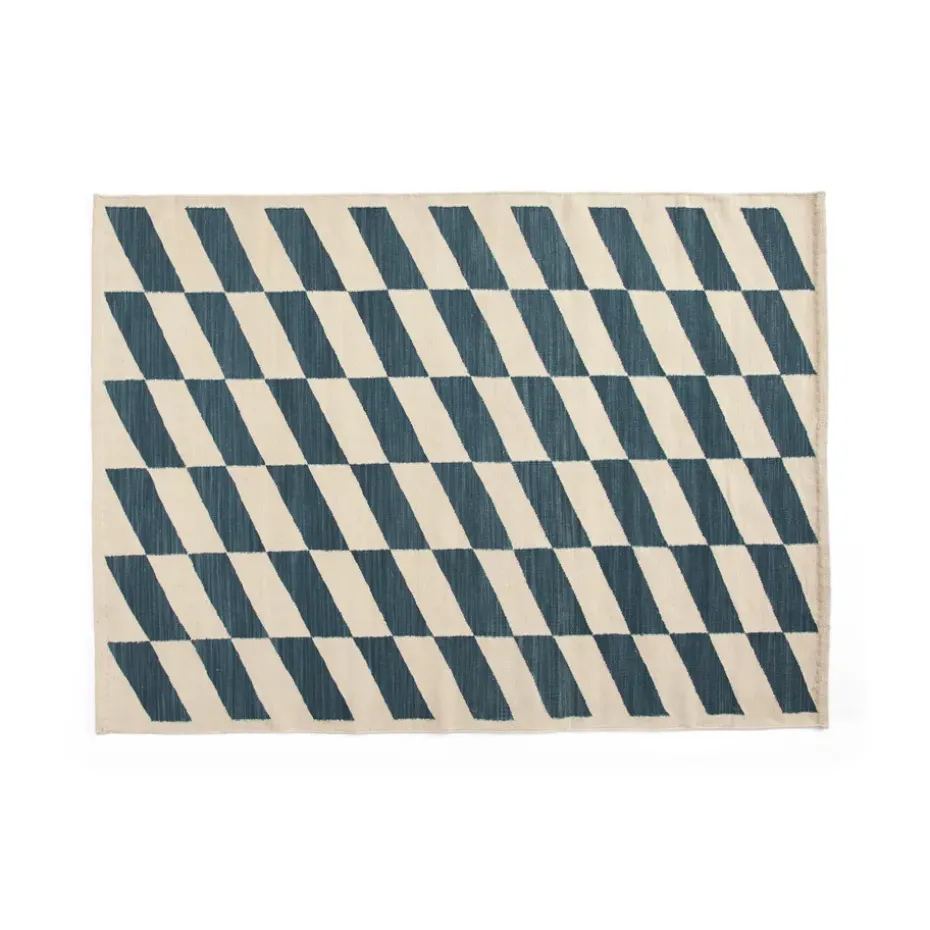 Alfombra Shift Kelim 140x200 cm, Blue