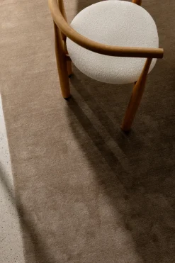 Alfombra Solid, Marrón, 170x230 cm