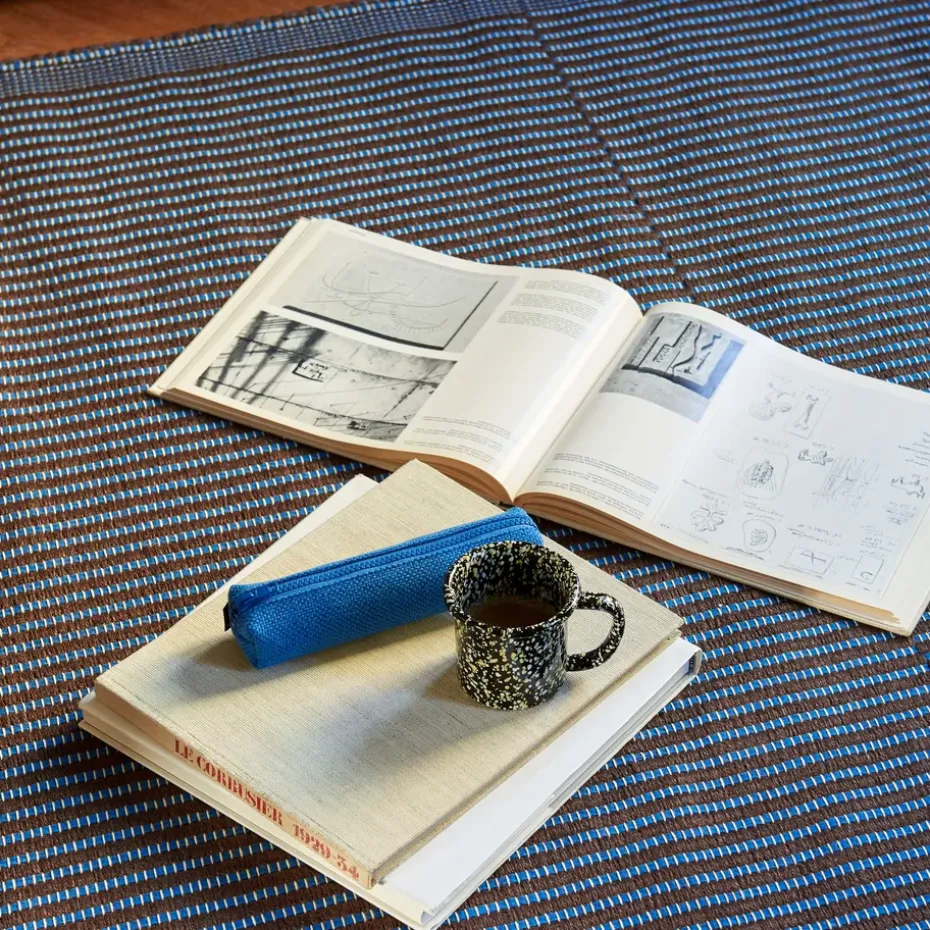 Alfombra Tapis 80 x 200 cm, Chestnut-blue