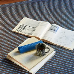 Alfombra Tapis 140 x 200 cm, Chestnut-blue