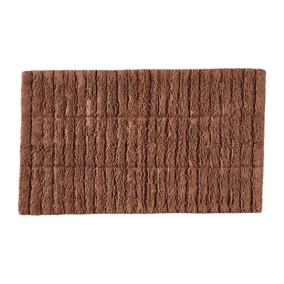 Alfombrilla de baño Tiles, Terracotta