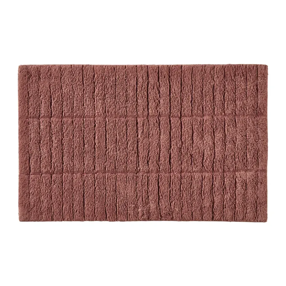 Alfombrilla de baño Tiles, Peach red