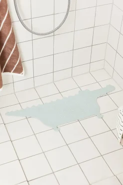 Alfombrilla para bañera Crocodile Gustav, Pale mint