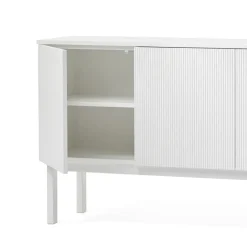 Aparador Beam, Lacado blanco, base blanca