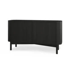 Aparador Loud long 146 cm, Black painted oak