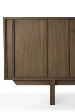 Aparador Pillar, Wild brown teak, 119 cm
